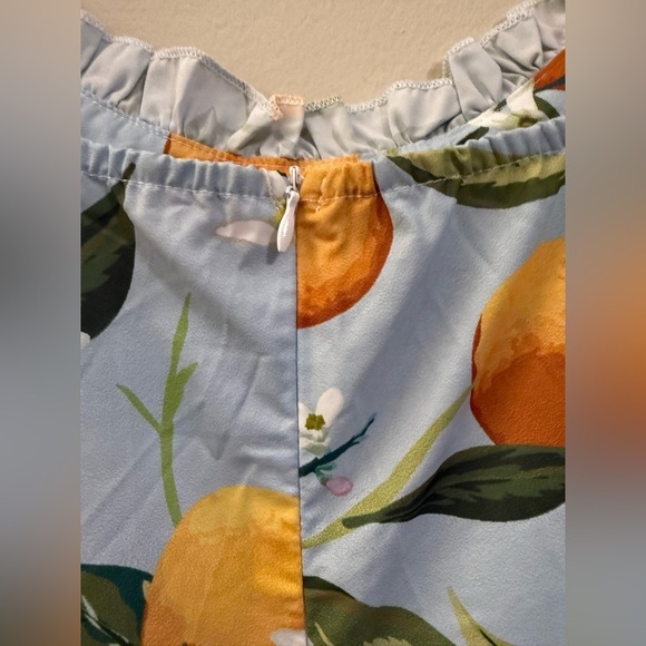 Cider Blue and Orange Maxi Dress - Picture 6 of 9